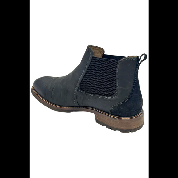 Florsheim Men's Chalet Plain Toe Gore Flat Heel Chelsea Boots Black - Medium - Picture 3 of 3